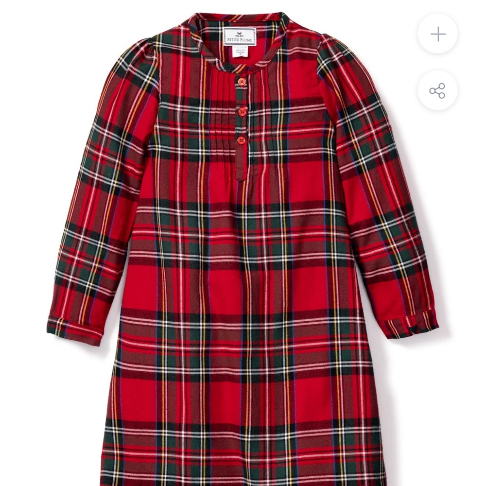 NWT Imperial Tartan Girls Flannel Nightgown Size 3